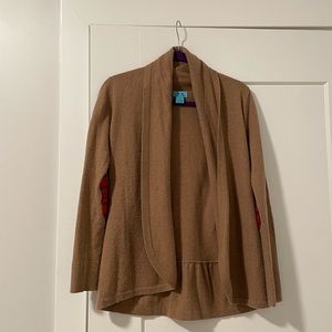 Two Bees Cashmere cardigan with elbow patches